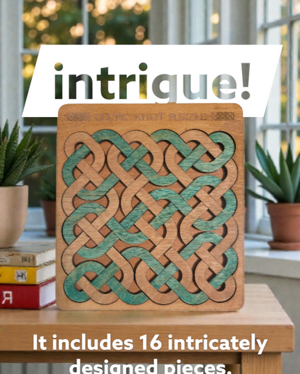Handcrafted Celtic Knot Puzzle made of wood