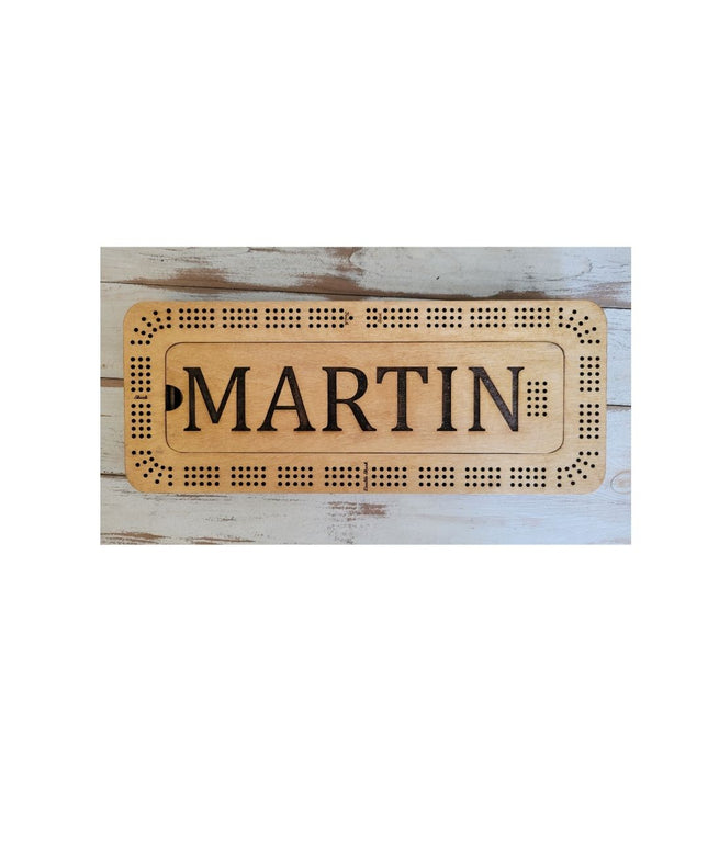 Cribbage Board  - Handcrafted Premium 8-Layer Wooden - Quality Game