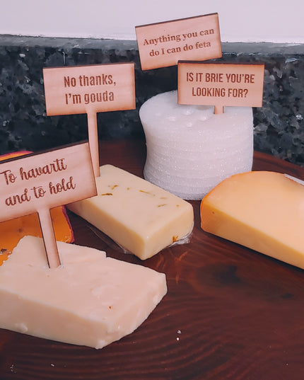 Charcuterie Wooden Six Pack Cheese Markers