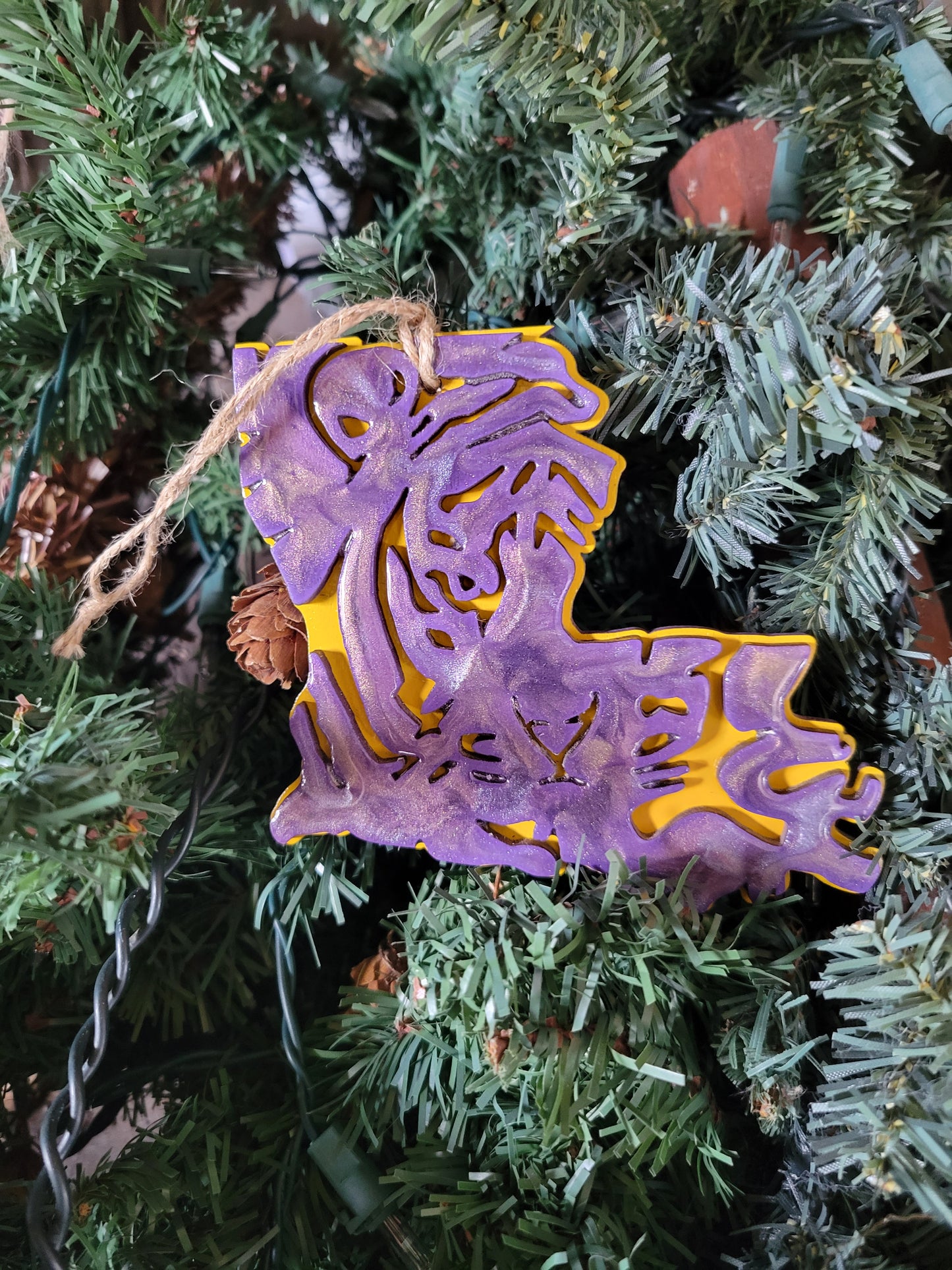 The Majestic Louisiana Tiger Ornament