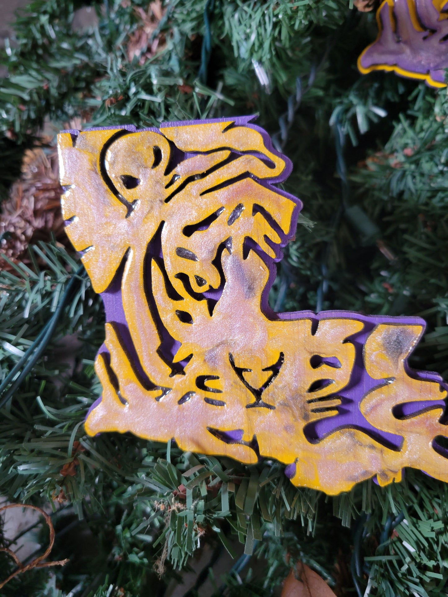 The Majestic Louisiana Tiger Ornament