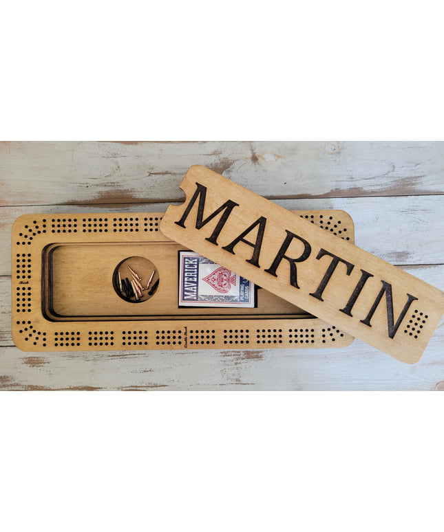 Cribbage Board  - Handcrafted Premium 8-Layer Wooden - Quality Game