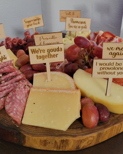 Charcuterie Wooden Meat and Cheese Markers