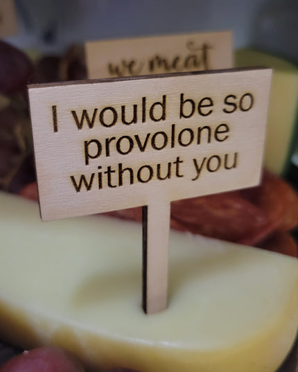 Charcuterie Wooden Meat and Cheese Markers