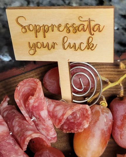Charcuterie Wooden Meat and Cheese Markers