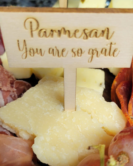 Charcuterie Wooden Meat and Cheese Markers