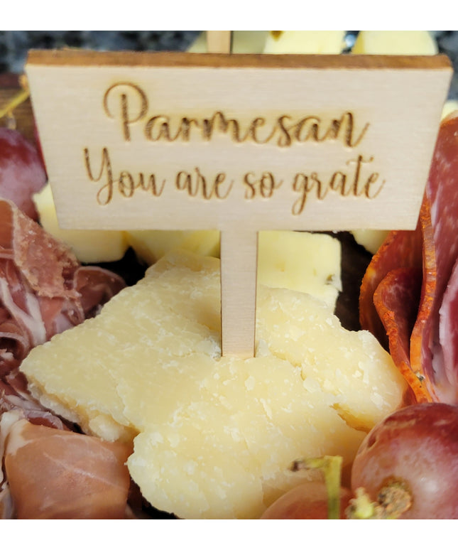 Charcuterie Wooden Meat and Cheese Markers