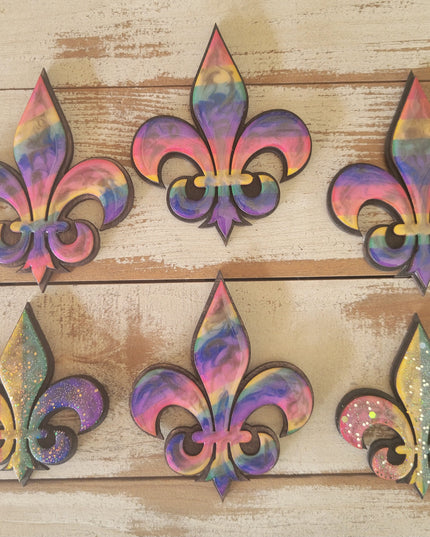 Fleur-de-Lis Pride Rainbow Magnet