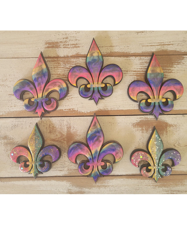 Fleur-de-Lis Pride Rainbow Magnet