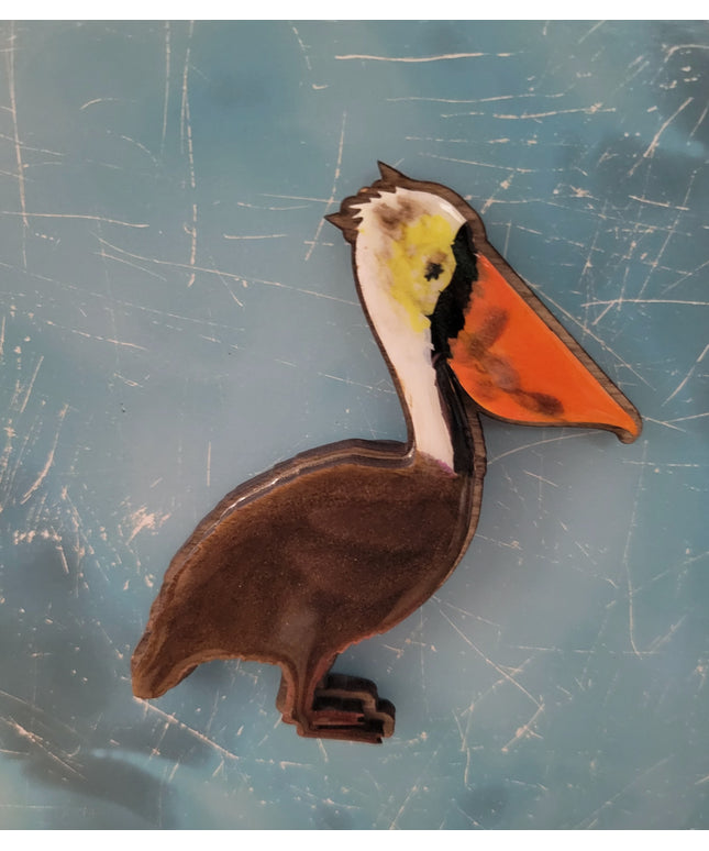 The Brown Pelican Magnet