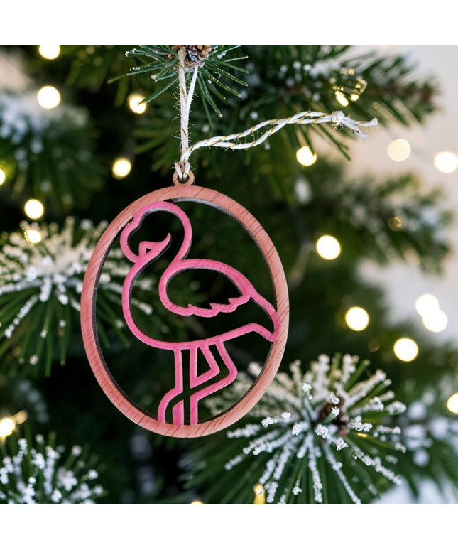Whispers of Grace & Harmony Flamingo Ornament