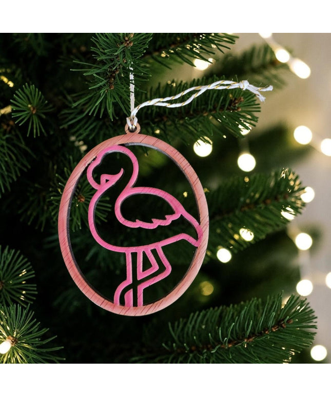 Whispers of Grace & Harmony Flamingo Ornament