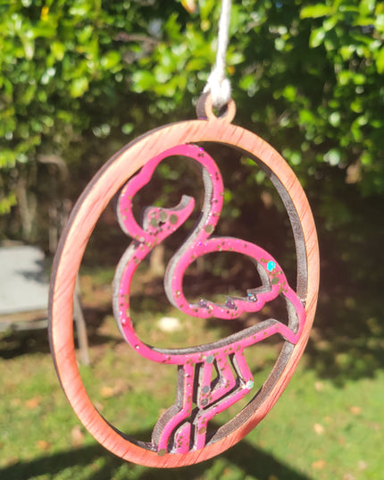 Whispers of Grace & Harmony Flamingo Ornament