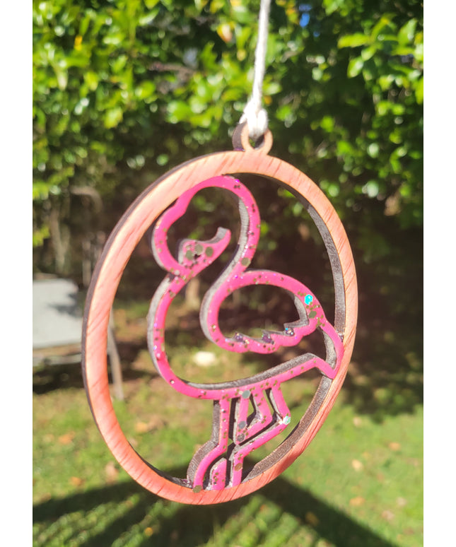 Whispers of Grace & Harmony Flamingo Ornament