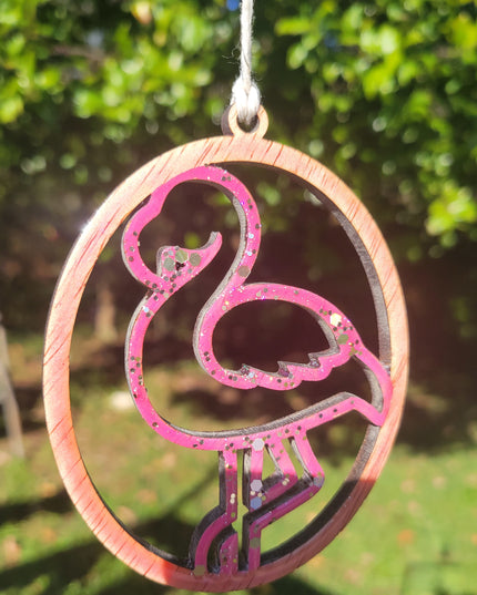 Whispers of Grace & Harmony Flamingo Ornament