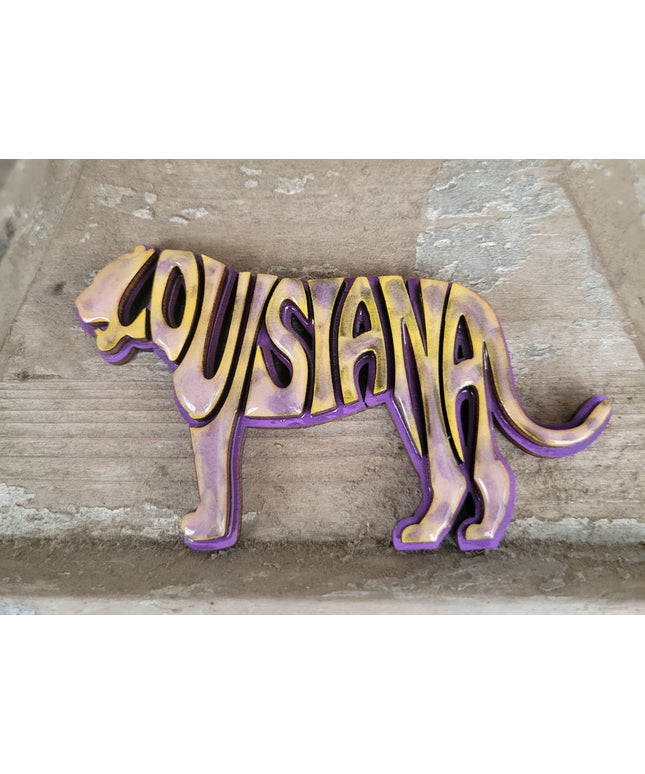 The Mighty Louisiana Tiger Magnet