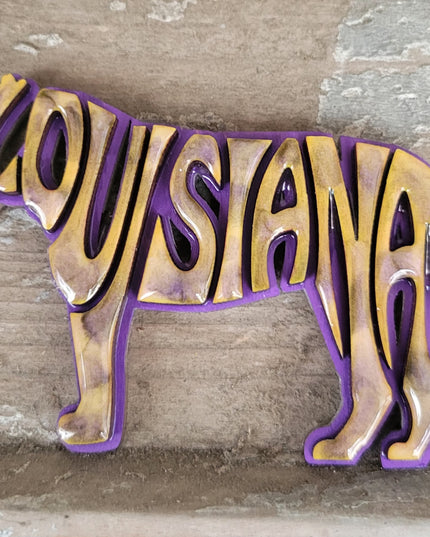 The Mighty Louisiana Tiger Magnet