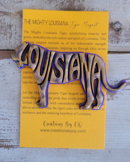 The Mighty Louisiana Tiger Magnet
