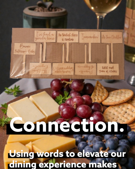 Charcuterie Wooden Meat and Cheese Markers 9 piece