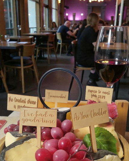 Charcuterie Wooden Meat and Cheese Markers 9 piece