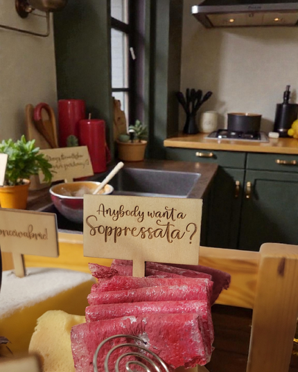 Charcuterie Wooden Meat and Cheese Markers 9 piece