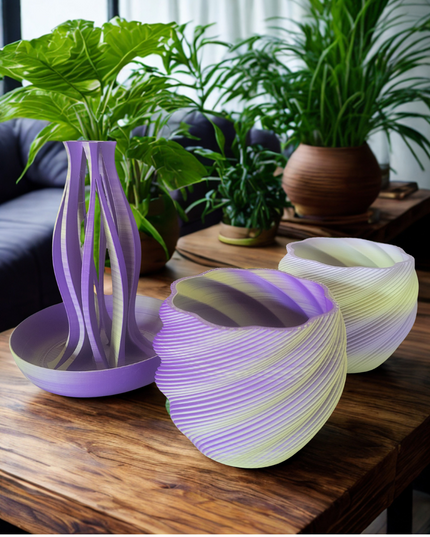 Vase - Emberflare Purple and Gold