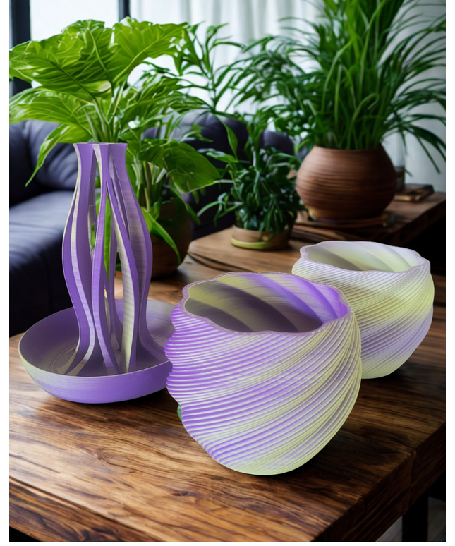 Vase - Emberflare Purple and Gold