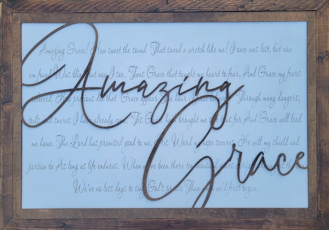 Amazing Grace Religious Sign (large)