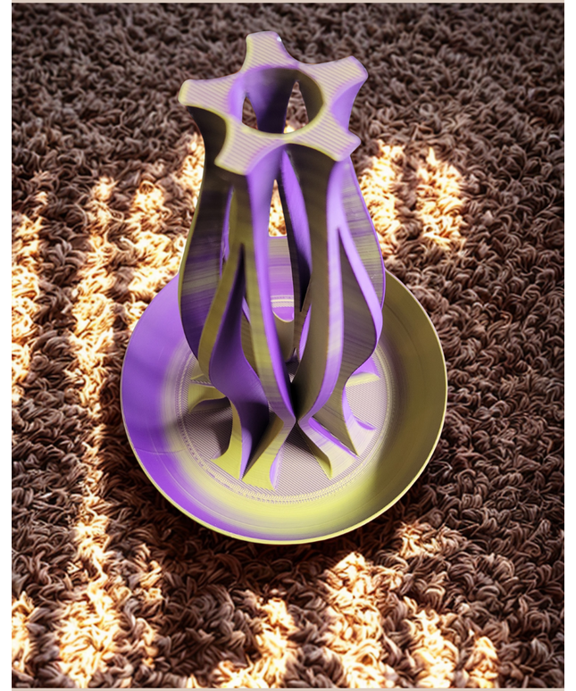 Vase - Emberflare Purple and Gold