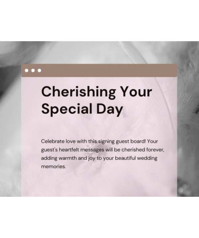 Wedding Guest Sign Board