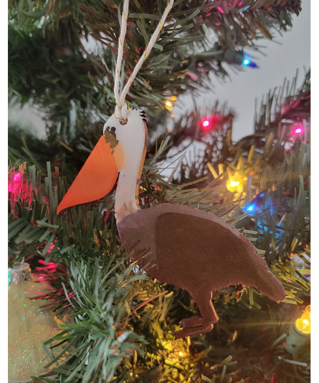 The Brown Pelican Ornament