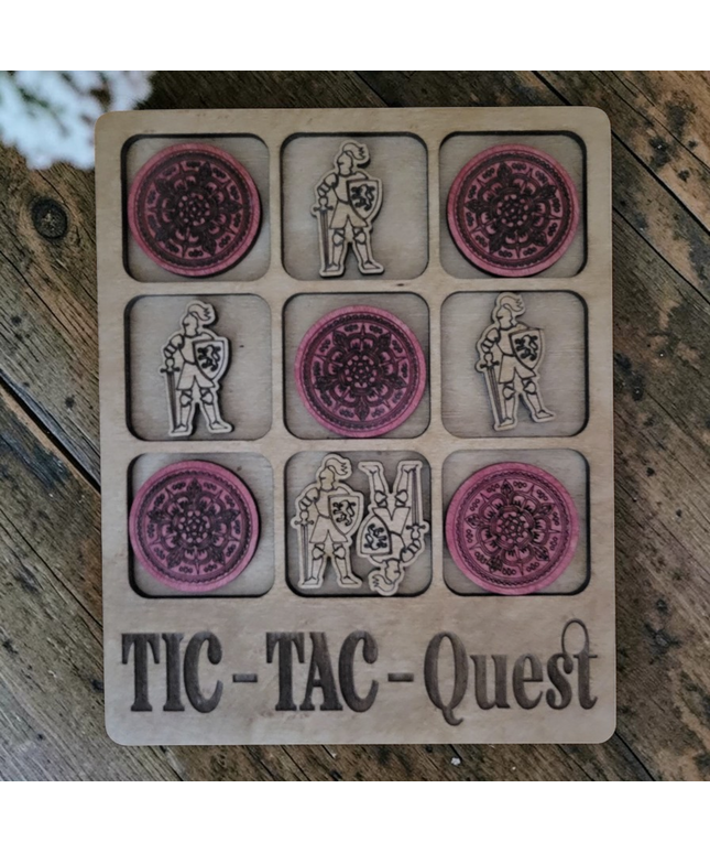 Handcrafted Tic Tac Quest Puzzle made of wood