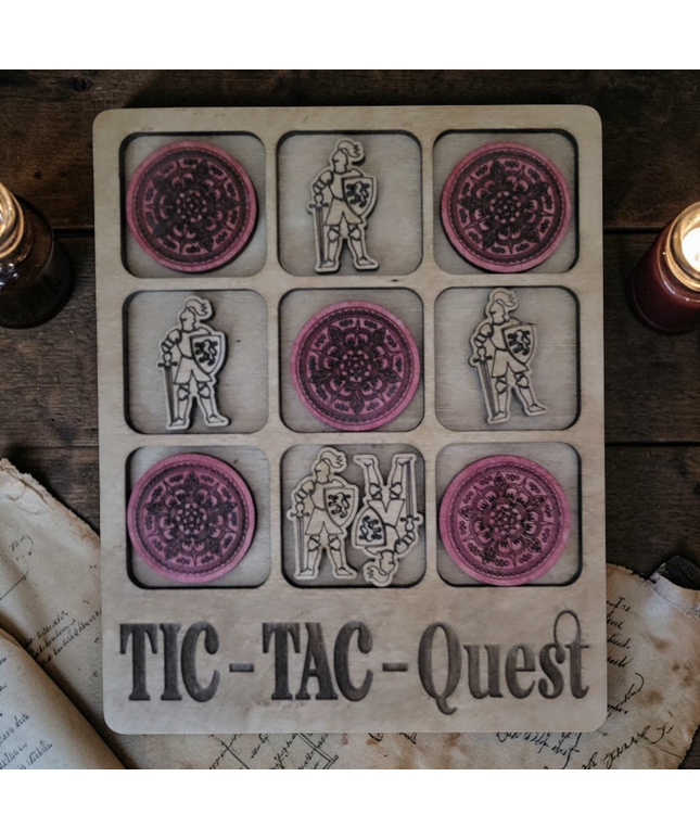 Handcrafted Tic Tac Quest Puzzle made of wood
