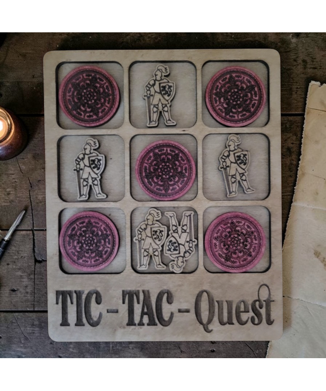 Handcrafted Tic Tac Quest Puzzle made of wood