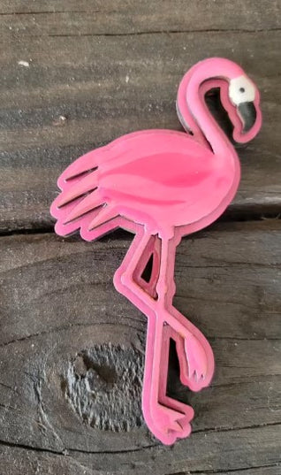 The Flockin Fabulous Flamingo Magnet