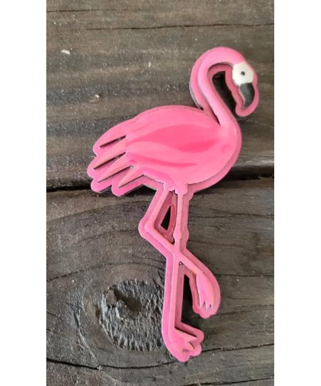 The Flockin Fabulous Flamingo Magnet