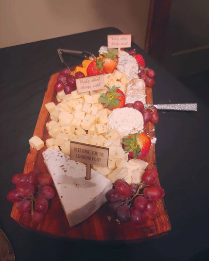 Charcuterie Wooden Six Pack Cheese Markers
