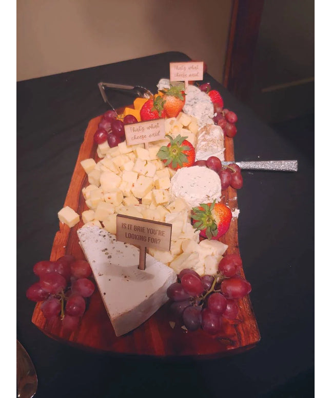Charcuterie Wooden Six Pack Cheese Markers